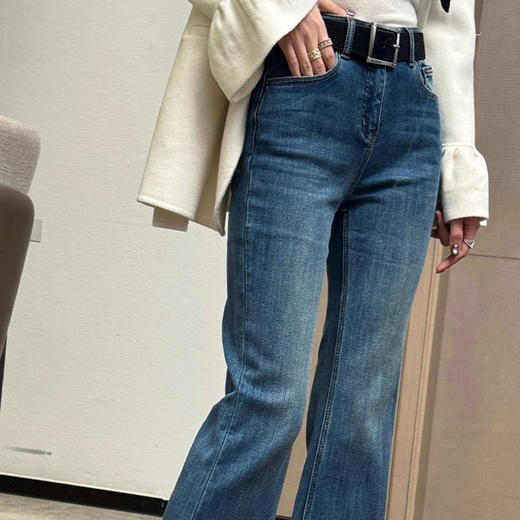 【特价不退换】【部分现货】良木礼休闲微喇裤（腰带）（D25103403） 商品图0