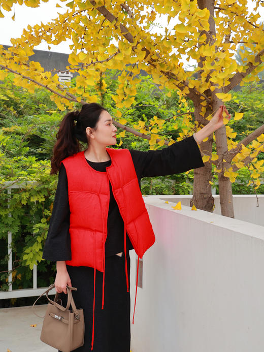 【抖音专属】新中式马甲（23804756-赤） 商品图2