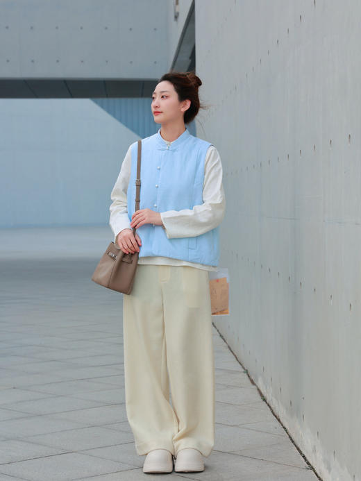 【抖音专属】新中式棉马甲（25802198井天/晴天） 商品图0