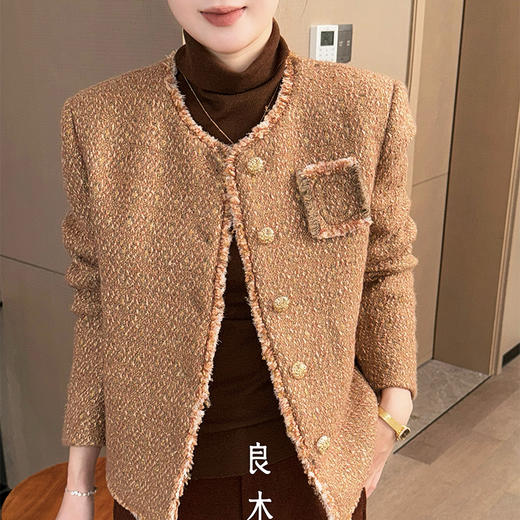 【特价不退换】【预售7天】良木礼羊毛小香外套（D25102283） 商品图3