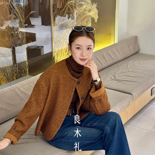 【预售7天】良木礼羊毛短款外套（D102814） 商品图0