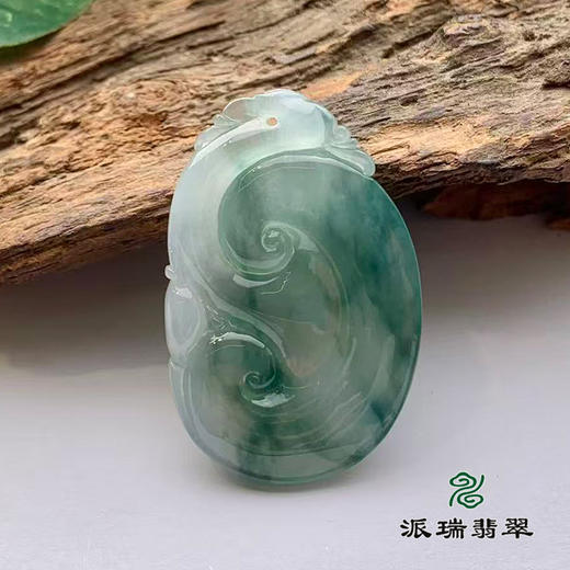 派瑞翡翠 翡翠挂件 糯冰 飘花 商品图1