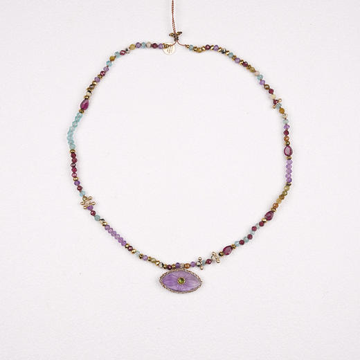 北京仓｜ROOM SERVICE-IRIS PERLE-紫水晶 护身符 吊坠 项链［法国设计师］ 商品图1