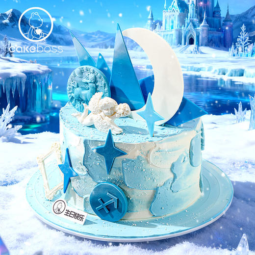♐射手座“冰雪星河”生日蛋糕 商品图2