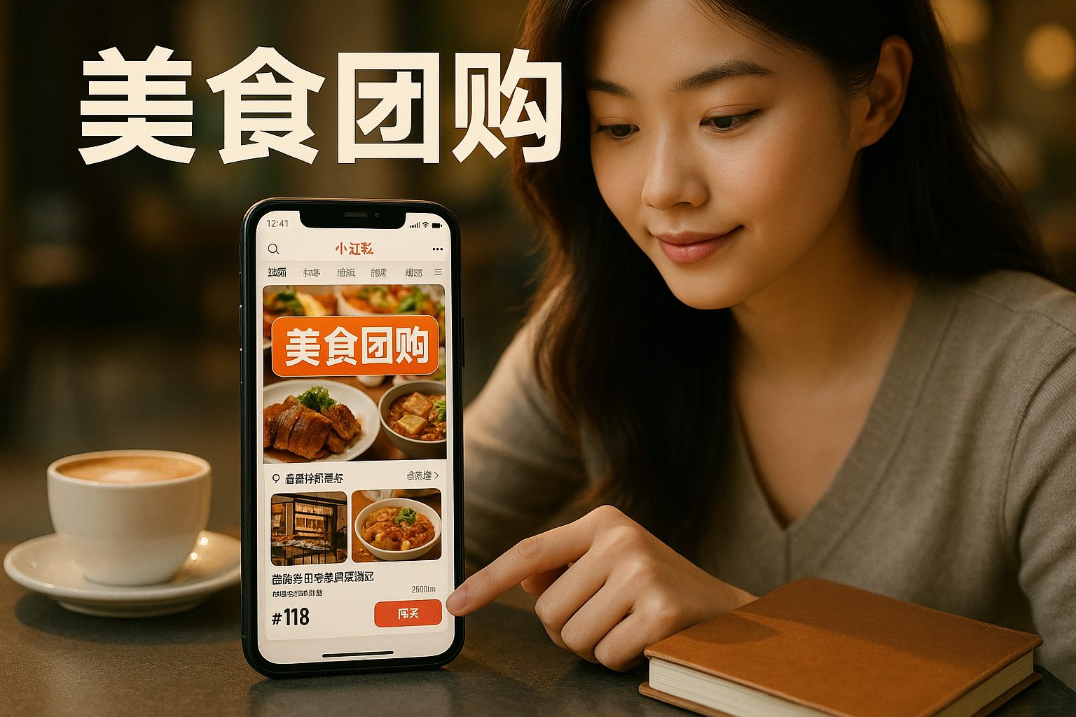 如何在小红书查找美食团购套餐？