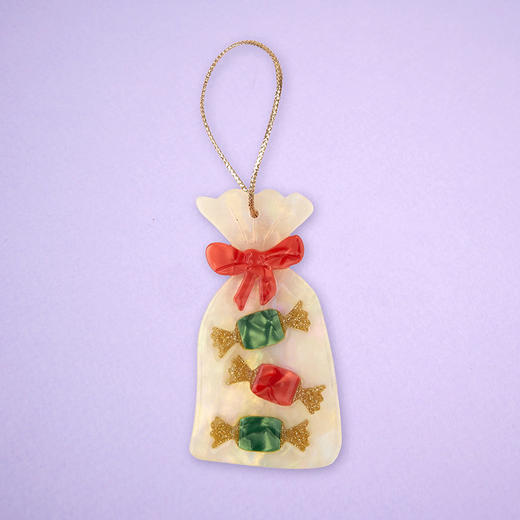 北京仓｜Coucou Suzette-CHRISTMAS CANDY-蝴蝶结 圣诞糖果袋 圣诞树装饰［法国设计师］ 商品图0