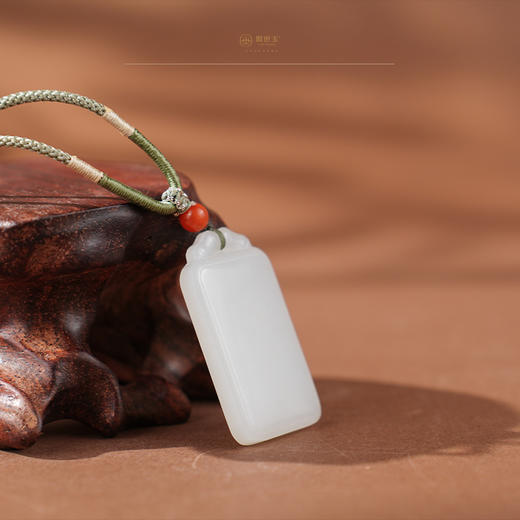 「希声」羊脂白玉无事牌 商品图2