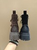 西村名物2025年冬季新款舒适厚底中跟绒底绒面马丁靴短筒靴X25D848691 商品缩略图4