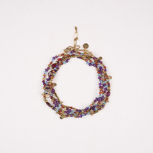 北京仓｜ROOM SERVICE-ADOUM-紫水晶 串珠 多圈 手链（多种戴法）［法国设计师］ 商品图1