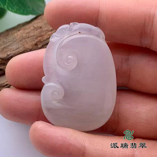 派瑞翡翠 翡翠挂件 糯冰 无色 商品图2