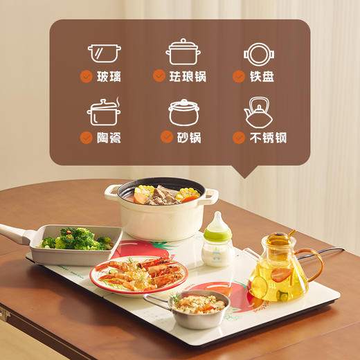 大宇 折叠暖菜板WB09PRO  饭菜保温板 家用加热菜板 加热保温皆可 72小时发货 商品图2