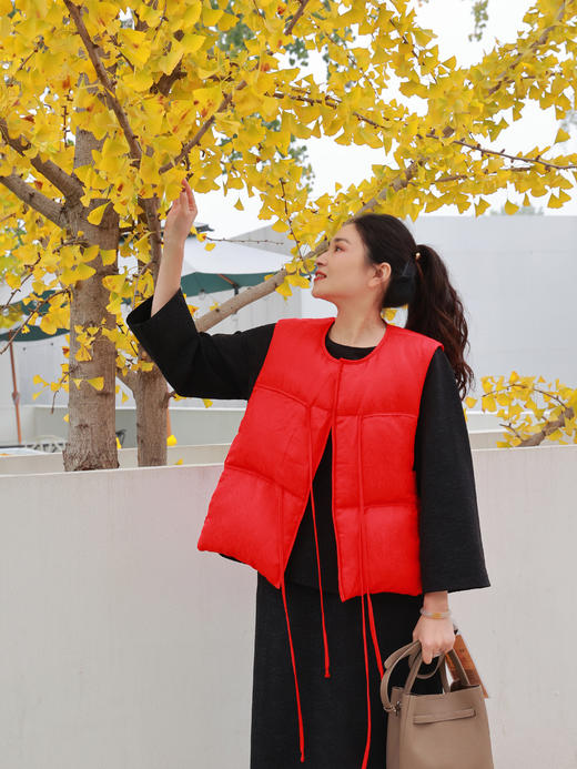 【抖音专属】新中式马甲（23804756-赤） 商品图1