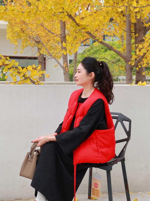 【抖音专属】新中式马甲（23804756-赤） 商品图4