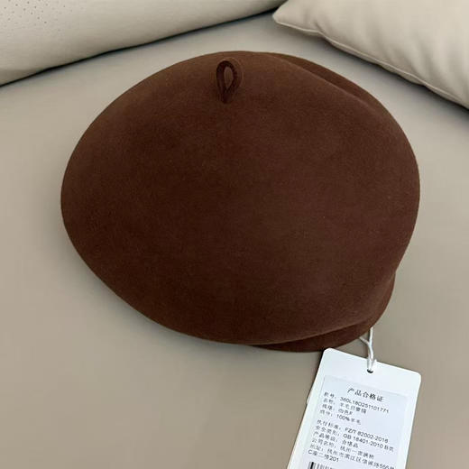 【预售7天，不退不换】良木礼羊毛贝雷帽（D251101771） 商品图2