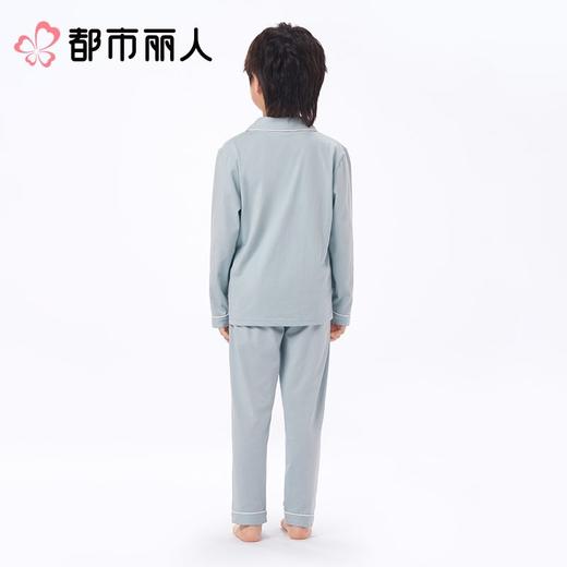 都市丽人通用睡衣单面无尘棉家居服长袖长裤棉质套装JHC9A1 商品图5
