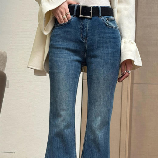 【特价不退换】【部分现货】良木礼休闲微喇裤（腰带）（D25103403） 商品图3