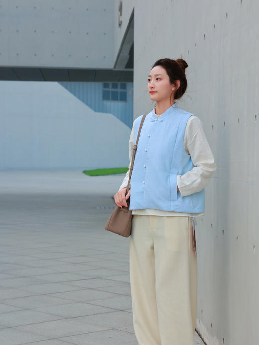 【抖音专属】新中式棉马甲（25802198井天/晴天） 商品图3