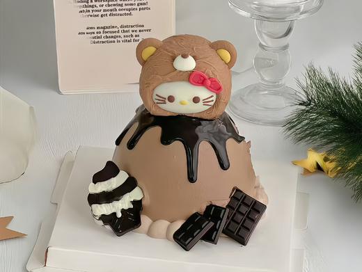 【小熊kitty系列4】叮当CAKE爆款生日蛋糕 商品图0