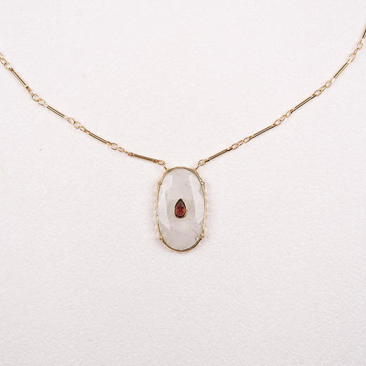 北京仓｜ROOM SERVICE-CHEEMA-月光石 吊坠 项链［法国设计师］ 商品图2