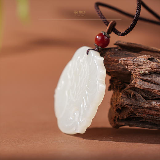 「年礼优选」【鲤跃福来】羊脂白玉吉祥挂 商品图4