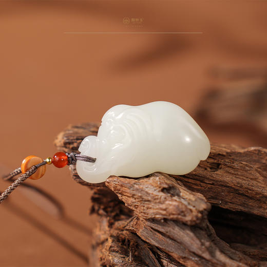 「喜象升平」羊脂白玉象 商品图0