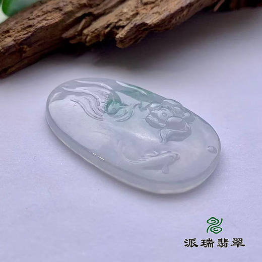 派瑞翡翠 翡翠挂件 糯冰 无色 商品图2