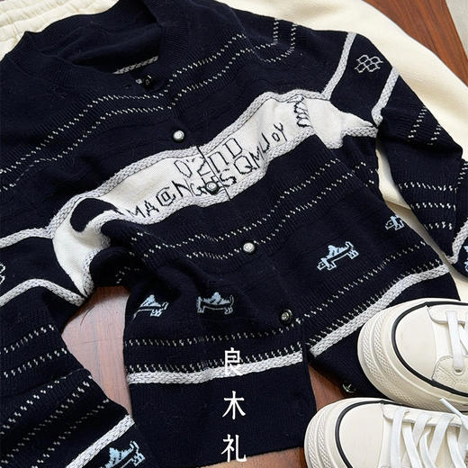 【特价不退不换】良木礼圆领羊绒开衫（D25102687F） 商品图7