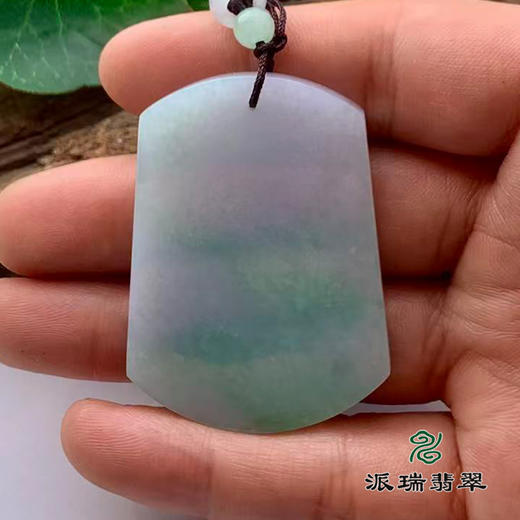派瑞翡翠 翡翠挂件 糯冰 浅绿 商品图2