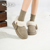 预售|Safiya/索菲娅2025时尚流苏厚底加绒抗寒百搭懒人保暖毛毛雪地靴SFD411A265 商品缩略图7