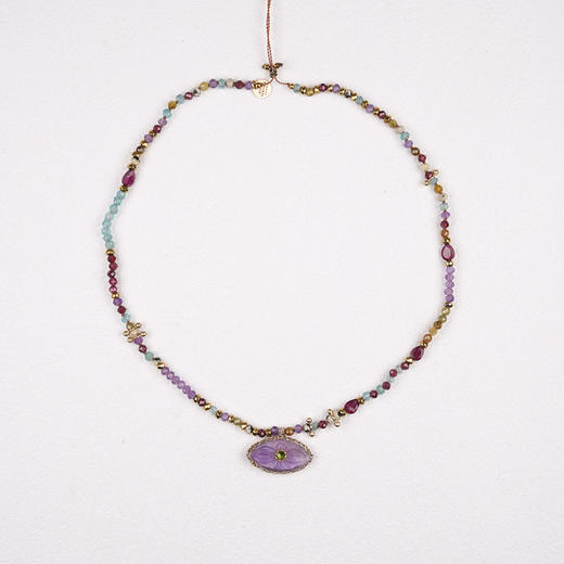 北京仓｜ROOM SERVICE-IRIS PERLE-紫水晶 护身符 吊坠 项链［法国设计师］ 商品图2