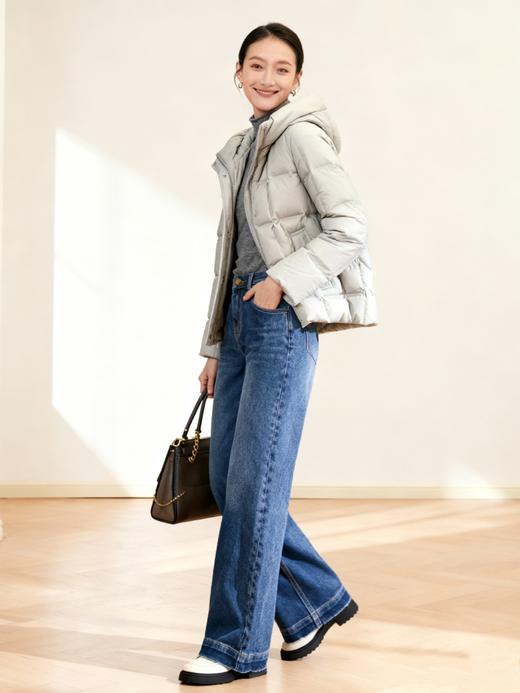 臣禾	【暖心鹅绒服-短款】连帽羽绒服 90白鹅绒	JZ254070215 商品图7