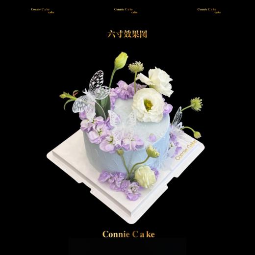 紫色鲜花蝴蝶蛋糕｜坠入一场浪漫的幻梦 商品图1