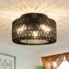 美国 波西米亚风吸顶灯 藤编笼形灯罩 3灯头（不含灯泡） 商品缩略图0