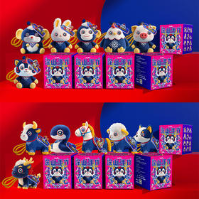 国潮风-蓝染十二生肖萌宠盲盒