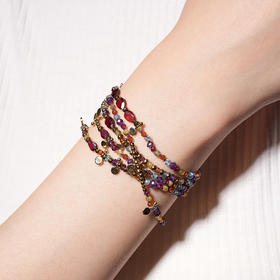 北京仓｜ROOM SERVICE-ADOUM-紫水晶 串珠 多圈 手链（多种戴法）［法国设计师］