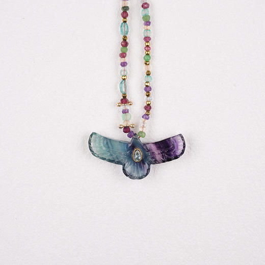 北京仓｜ROOM SERVICE-SHAMAN-凤凰 萤石 吊坠 项链［法国设计师］ 商品图2