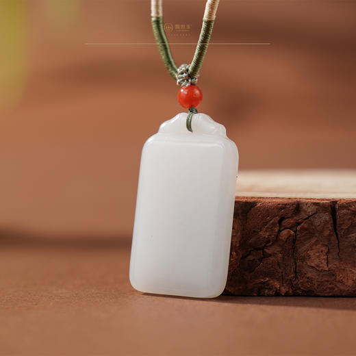 「希声」羊脂白玉无事牌 商品图0