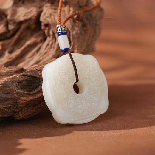 「年礼优选」【云纹如意】羊脂白玉吉祥挂 商品图3