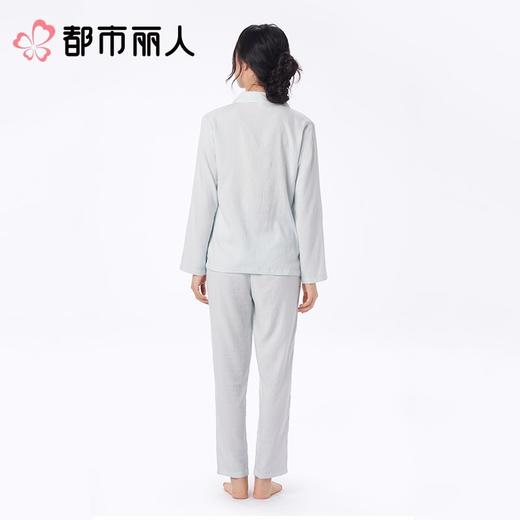 都市丽人女士睡衣软绵绵印花家居服长袖长裤长袖套装LHC0B5 商品图3