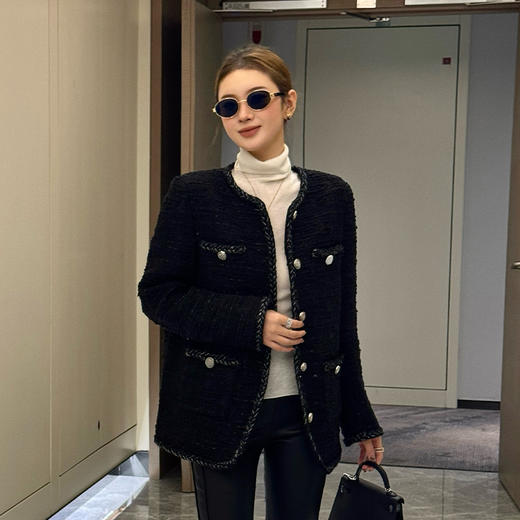 【预售7天】良木礼绵羊毛小香外套（D25102717F） 商品图0