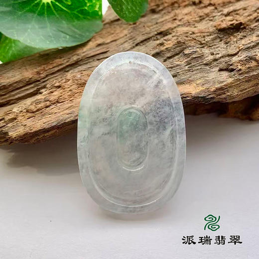 派瑞翡翠 翡翠挂件 糯冰 无色 商品图3