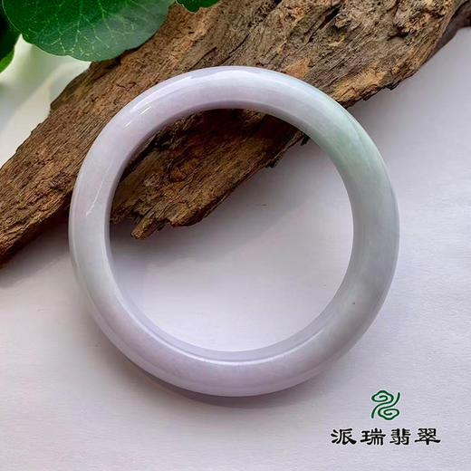 派瑞翡翠 翡翠手镯 糯种 浅紫 商品图1