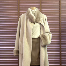 【特价不退换】【部分现货】良木礼骆驼绒水貂大衣（D0810）