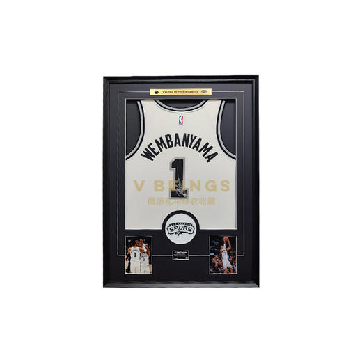 收藏系列 文班亚马 马刺队白色 球迷版 亲笔签名球衣 商品图0