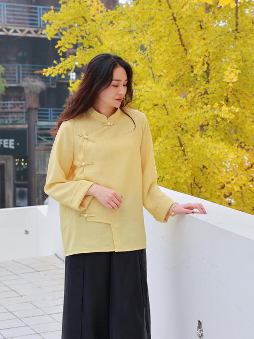 【抖音专属】新中式上衣（25810263-松花） 商品图3