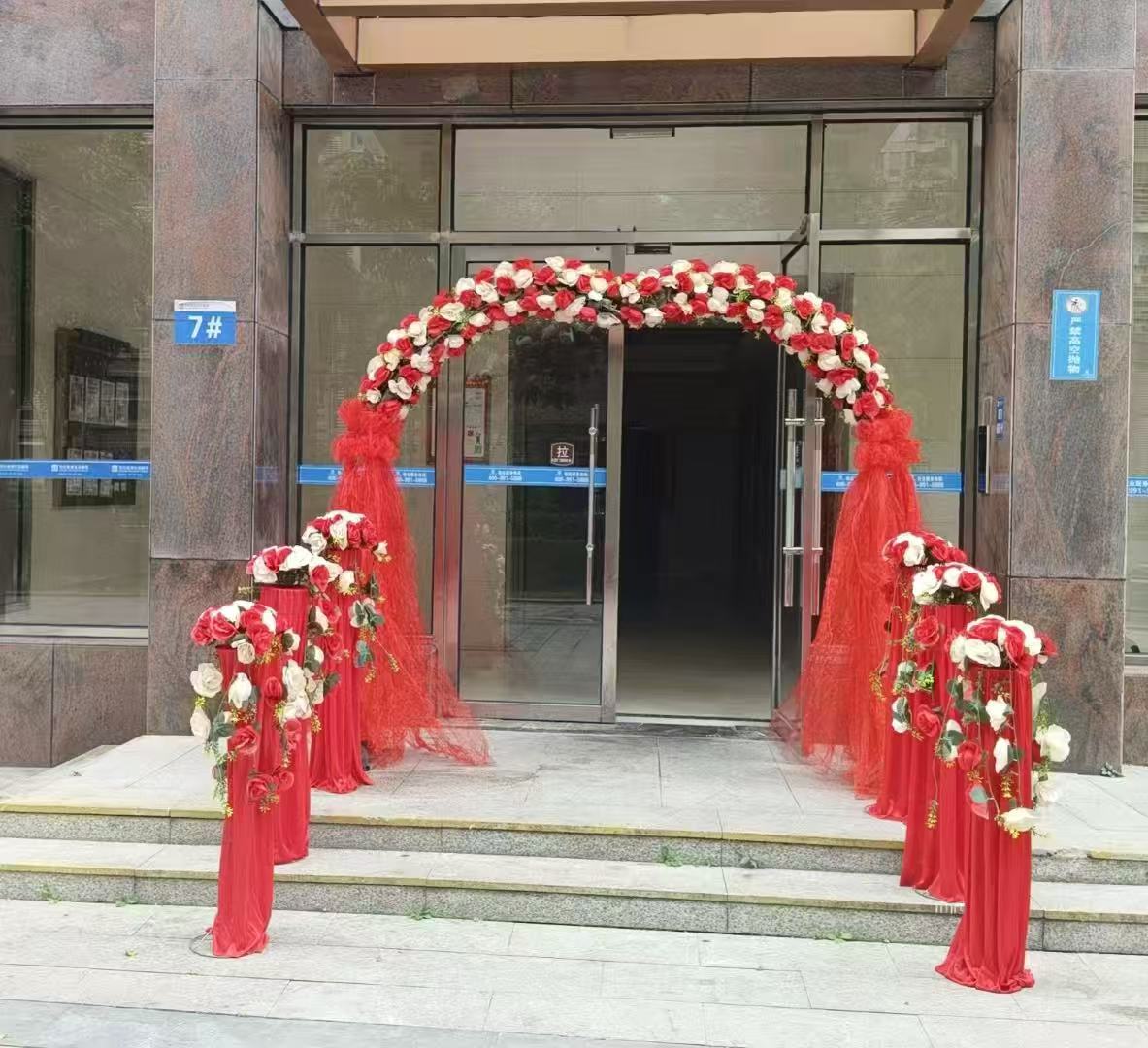 高2.2米铁艺纱拱门（H）【GA】