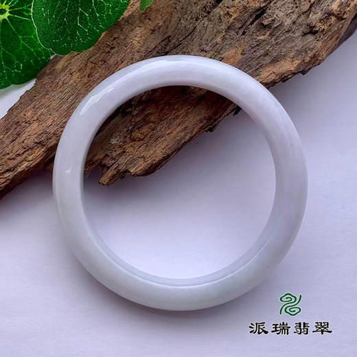 派瑞翡翠 翡翠手镯 糯种 白色 商品图1