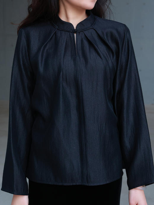 【2025门店同款】新中式衬衣（25810243-初墨） 商品图4