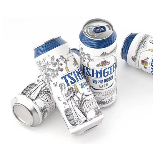 青岛精酿白啤全麦酿造500ml 商品图0