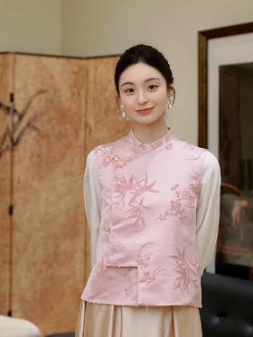 盛唐牡丹| 梅兰竹菊真丝漳缎马甲